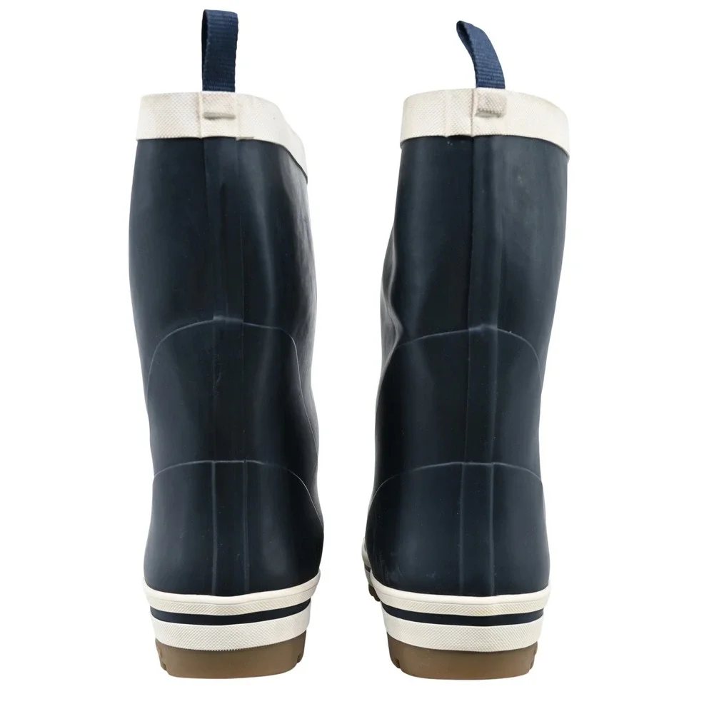 Helly Hansen Midsund 2 Men Rain Boots Size 12.5 US Navy White Waterproof Deck